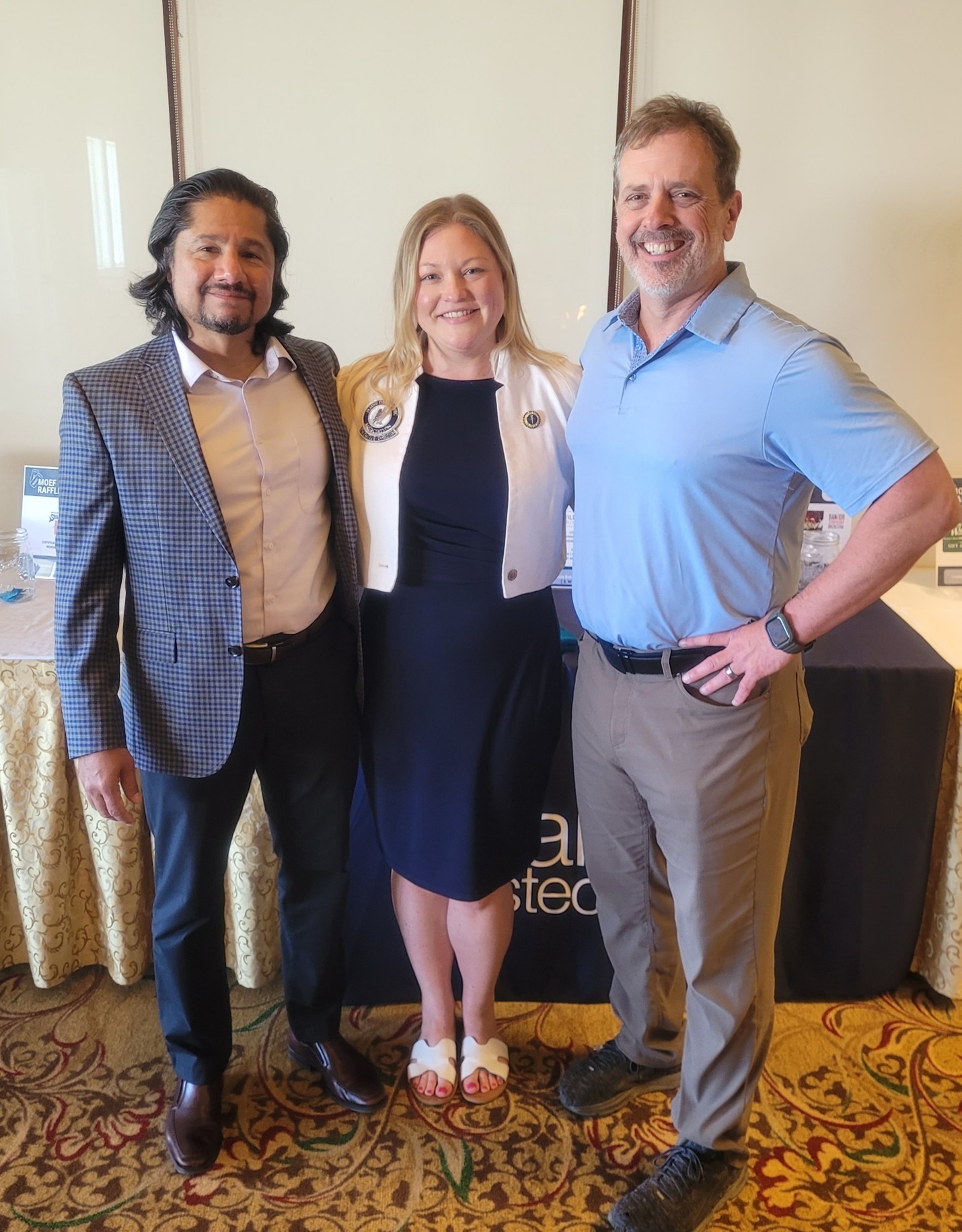 ME_spotlight Gautam J. Desai, DO, FACOFP dist.; Amanda Mahan; and Jack Forbush, DO