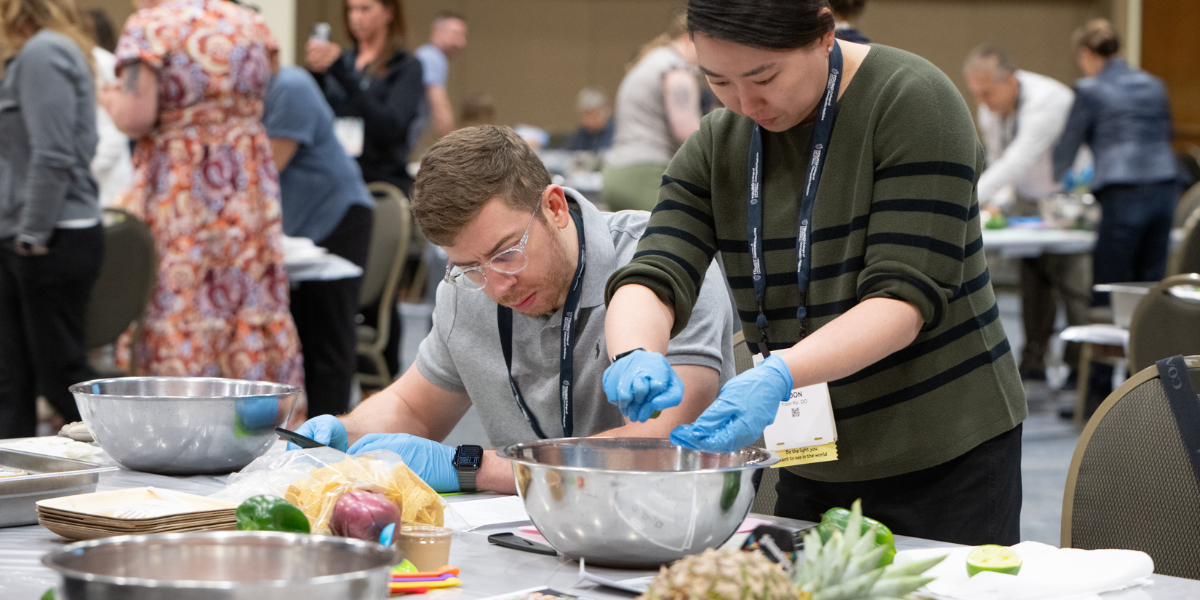 Cooking class at the convention