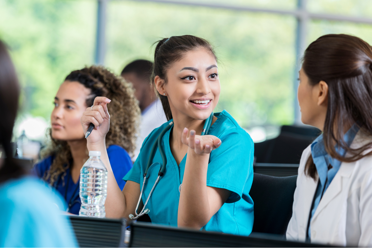 Medical student in class - 1500 x 1000 Medical student in class